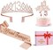 13th Birthday Decorations for Girls, Including 13th Birthday Crown/Tiara, Candles, Official Teenager Sash and Cake Toppers, Rose Gold Teen Girl Gifts for 13 Year Old Birthday Decorations